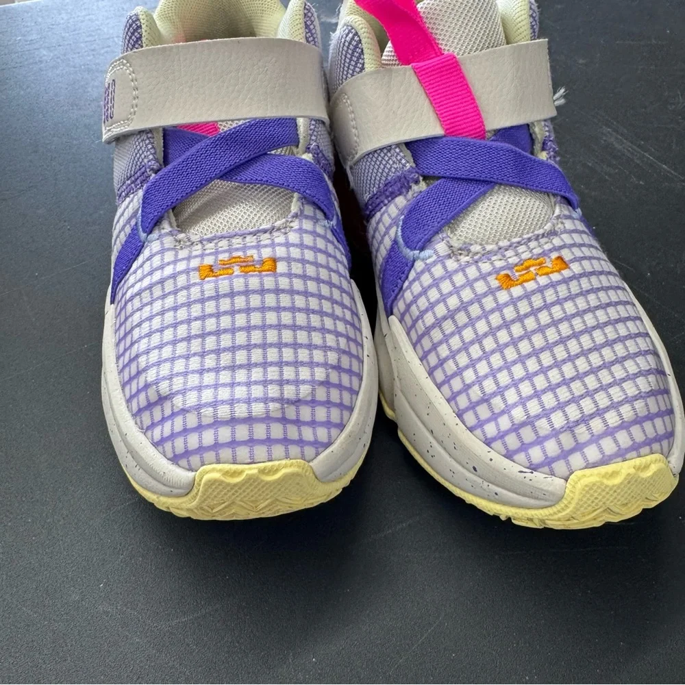 Nike Kids Purple and Pink Sneakers - Picture 3 of 7